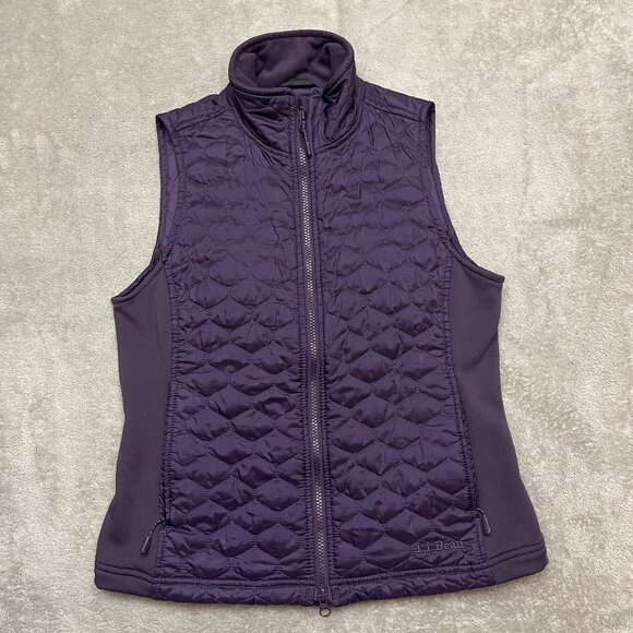 LL Bean Thinsulate Quilted Full Zip Vest Size Women’s Small Puffer - Picture 1 of 7